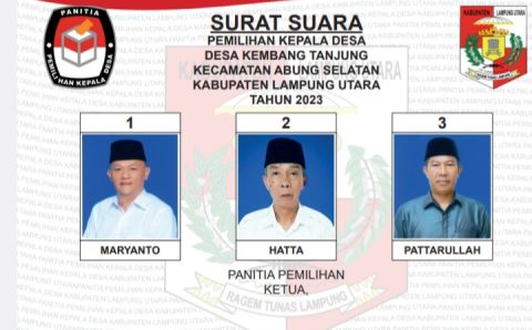 Dikabarkan Pattarullah Saad Menang Pemilihan Kepala Desa Kembang Tanjung Lampung Utara 2023