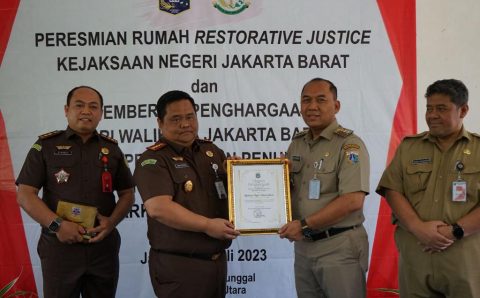 Kejari Jakarta Barat Resmikan Rumah Restorative Justice