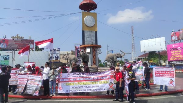 JPKP Lampung Gelar Aksi Damai Kecam Pernyataan Rocky Gerung Yang Dinilai Menghina Presiden Jokowi