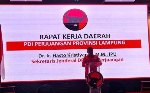 DPD PDIP Lampung Melakukan Rapat Kerja Daerah ke IV