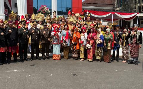 Walikota Bandar Lampung Pimpin Upacara HUT ke 78 RI