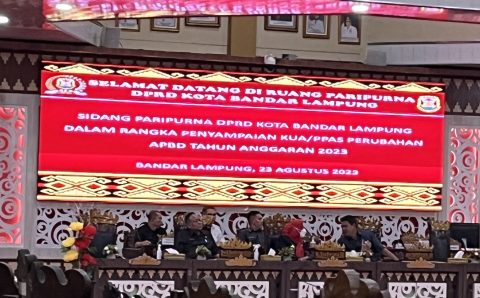 DPRD Kota Bandar Lampung Menggelar Sidang Paripurna dalam rangka Penyampaian KUA/PPAS Perubahan ABPD Tahun 2023