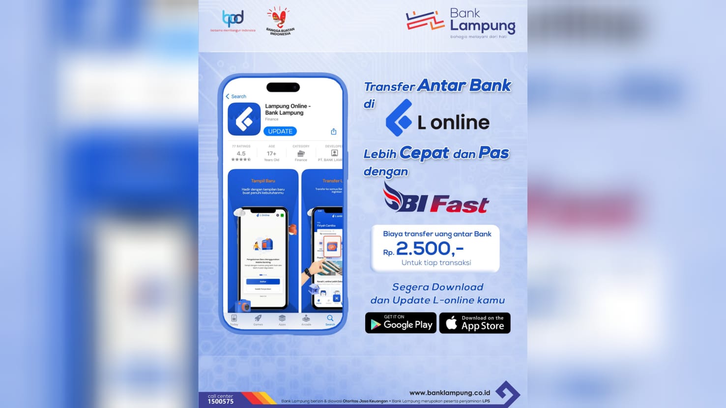 Fasilitas Bank Lampung L-online Lebih Cepat & Pas dengan BI Fast