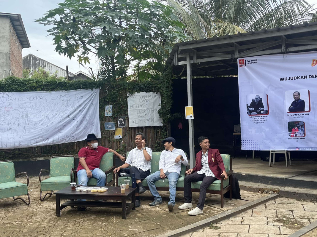 Jelang Pilkada Serentak 2024, LMND Lampung Gelar Diskusi Publik Tentang Tolak Politik Uang