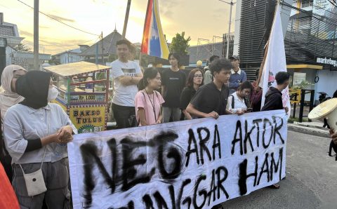 Memperingati Hari HAM Sedunia, LMID Lampung Gelar Aksi di Depan UBL