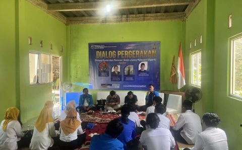 PC PMII Bandar Lampung Sukses Menggelar Dialog Pergerakan dengan Tema “Perang Posisi dan Manuver, Basis Juang Melawan Oligarki”