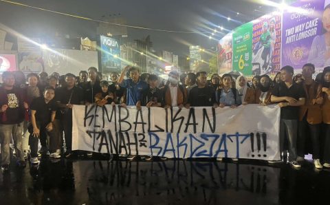 Peringati Hari Tani Nasional, Puluhan Mahasiswa di Bandar Lampung Menggelar Aksi