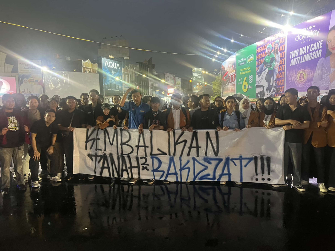 Peringati Hari Tani Nasional, Puluhan Mahasiswa di Bandar Lampung Menggelar Aksi