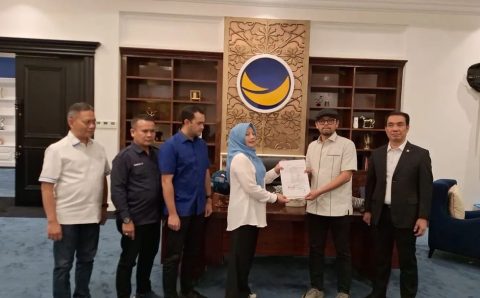 Resmi! Ririn-Wiriawan Didukung Tiga Partai (NasDem, Golkar dan PPP) Maju Pilkada Pringsewu