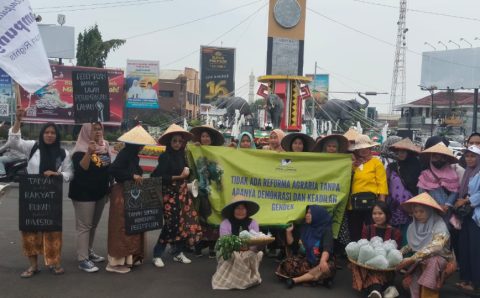 Peringati Hari Tani Nasional, SP Sebay Gelar Aksi di Bandar Lampung